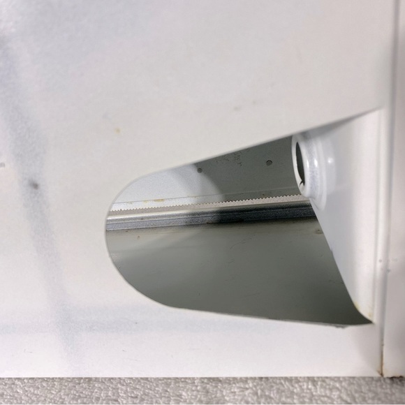 Vintage Ekco Unlimited White Metal Saran Wrap Tin Foil Paper Towel Dispenser - Picture 9 of 16